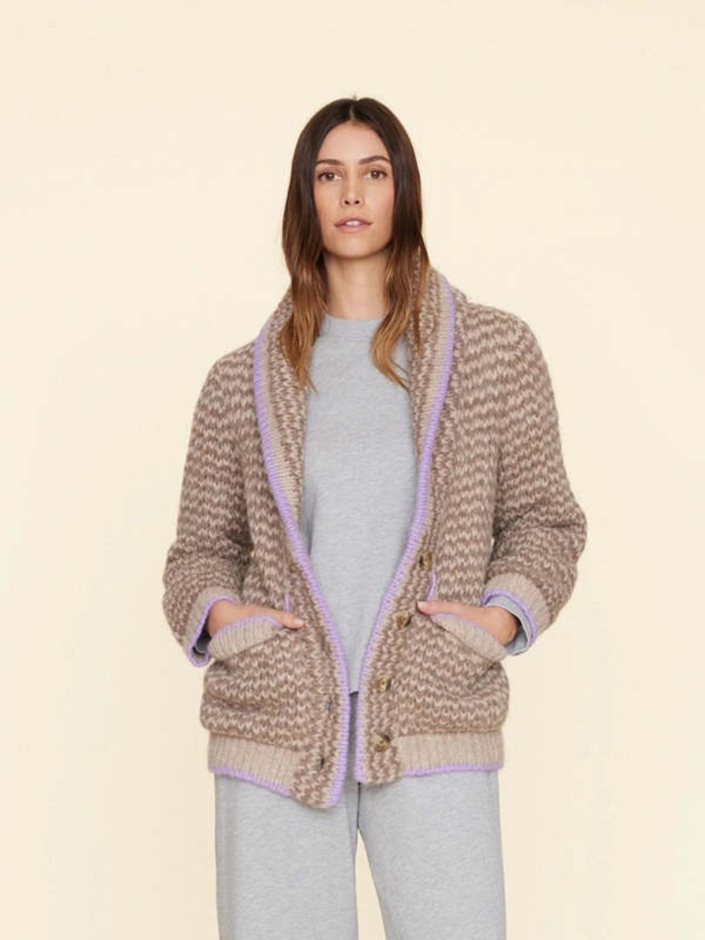 XIRENA Coltyn Shawl Collar Chunky Knit